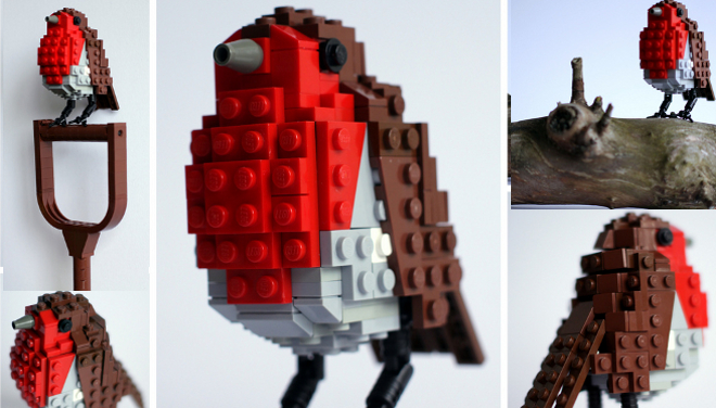Pájaros piezas de Lego