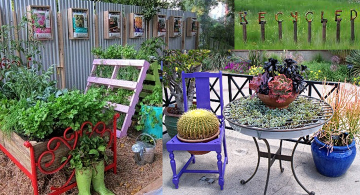 Muebles de jardín reciclados: opción sostenible y creativa