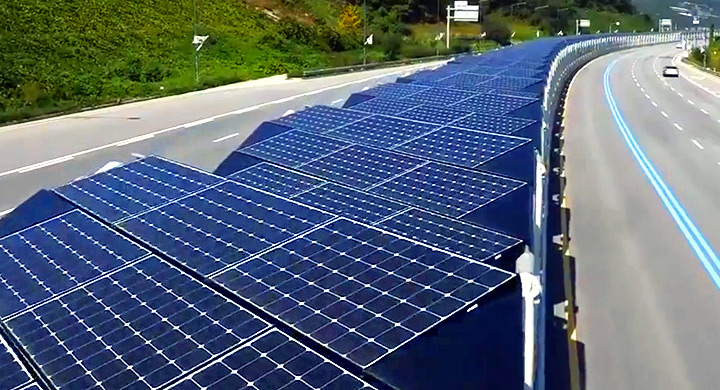 Carril bic Korea paneles solares