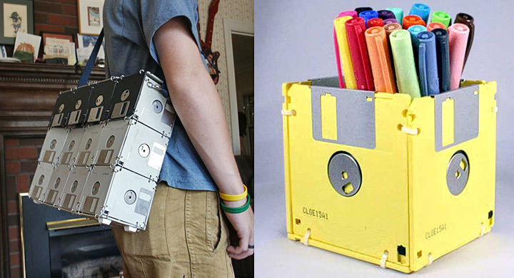 Reciclaje creativo de diskettes 2