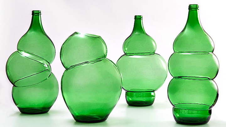 Floreros botellas recicladas